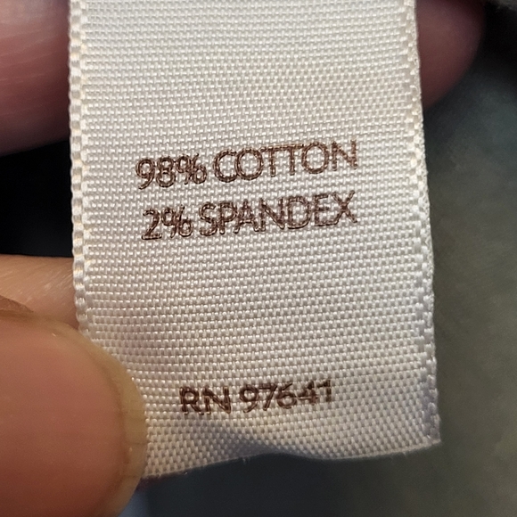 J. Jill Live In Chino Olive Green Roll Tab Sleeve Petite Shirt Dress - Size 12P - Picture 6 of 7